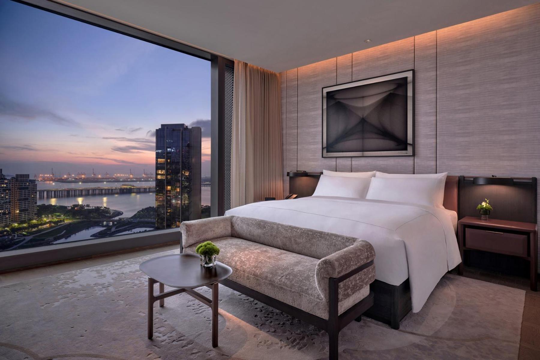 Conrad Shenzhen, The First Art Museum Hotel In Greater Bay Area With The Stunning Bay And Sunset View In The Hotel Terrace Exterior foto
