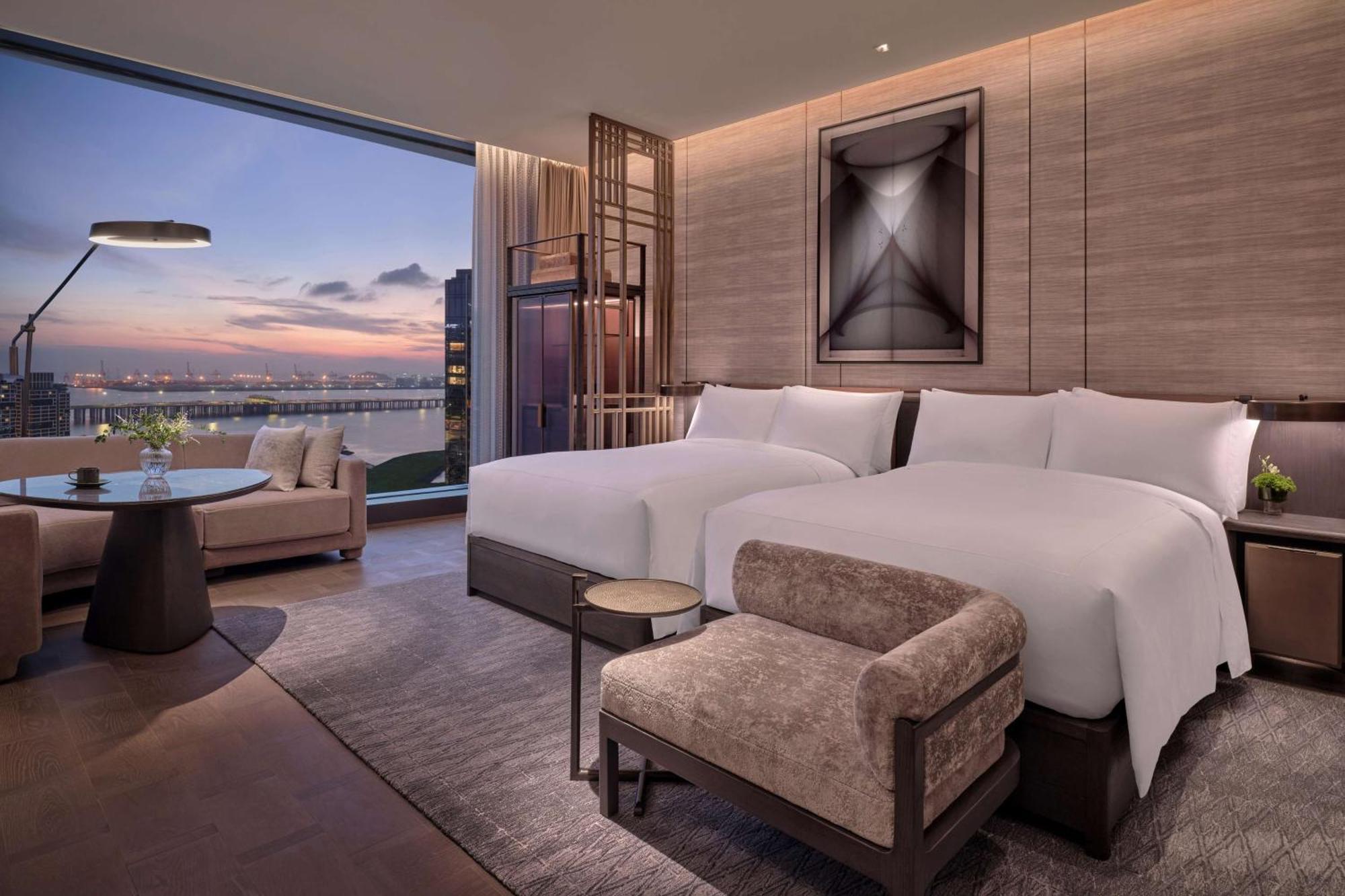 Conrad Shenzhen, The First Art Museum Hotel In Greater Bay Area With The Stunning Bay And Sunset View In The Hotel Terrace Exterior foto