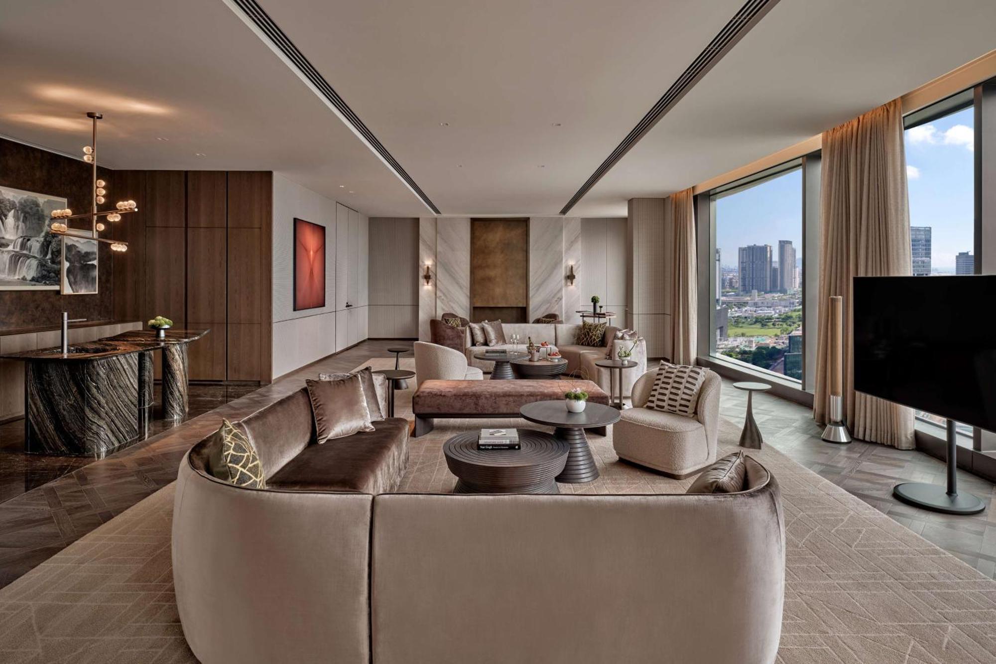 Conrad Shenzhen, The First Art Museum Hotel In Greater Bay Area With The Stunning Bay And Sunset View In The Hotel Terrace Exterior foto